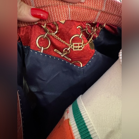 Elie Balleh Women's Pink Plaid Blazer - Picture 5 of 6